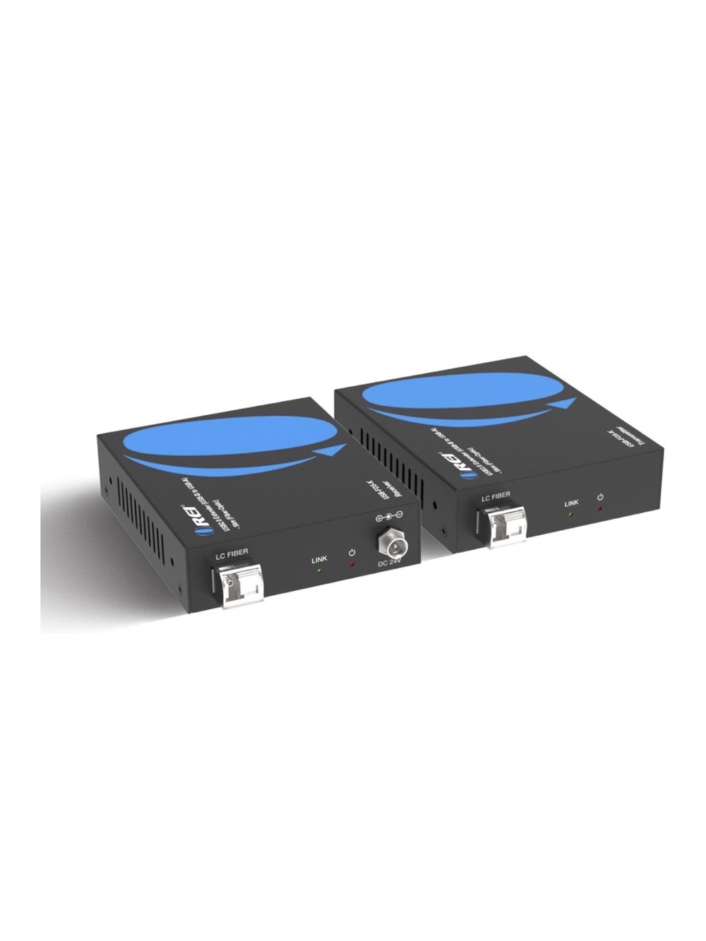 5KM Single Mode Fiber Extender w/ Data Transfer at 480Mbps & 4-Port USB Receiver